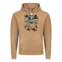 Vintage Camel Flower Boho Skull Skeleton Vintage Hoodie - RanaPortraitStore
