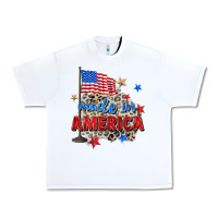 White made in america Urban Heavy Tee - Zillion Design Studio