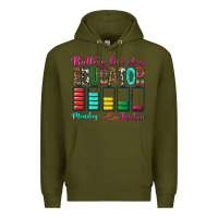 Army Green Battery Life Of A Educator Premium Hoodie - BundleAndBundleShop