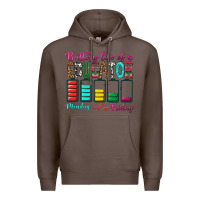 Coffee Battery Life Of A Educator Premium Hoodie - BundleAndBundleShop