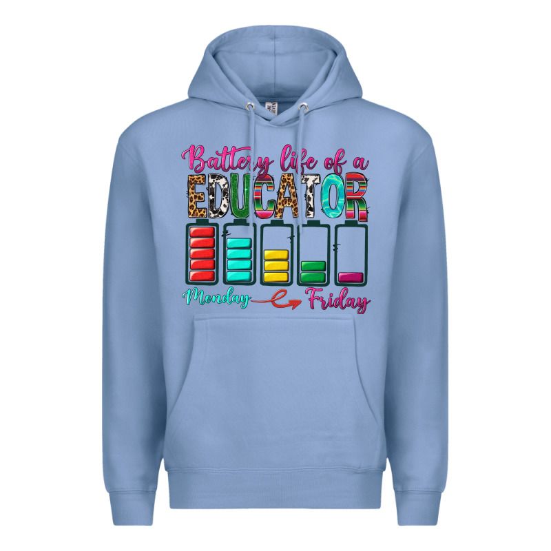 Battery Life Of A Educator Premium Hoodie by BundleAndBundleShop | Teevron