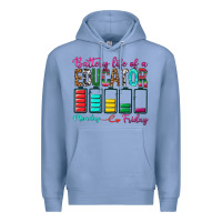 Colony Blue Battery Life Of A Educator Premium Hoodie - BundleAndBundleShop