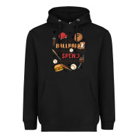 Black at the ballpark is where i spend most of my day Heavyweight Hoodie - MaliasSmallBusiness