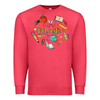 Cardinal maestra teacher heart doodle Premium Sweatshirt - MaliasSmallBusiness