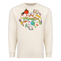 Sandshell maestra teacher heart doodle Premium Sweatshirt - MaliasSmallBusiness