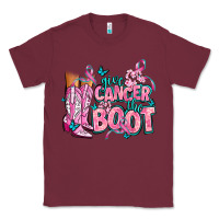 Burgundy give the cancer boot Classic Tee - AdoDesignShop