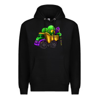 Black loads of mardi gras truck Premium Hoodie - AdoDesignShop