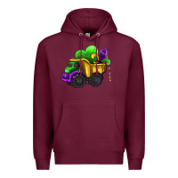 Burgundy loads of mardi gras truck Premium Hoodie - AdoDesignShop