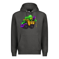 Charcoal Heather loads of mardi gras truck Premium Hoodie - AdoDesignShop