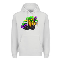 Dove Grey loads of mardi gras truck Premium Hoodie - AdoDesignShop