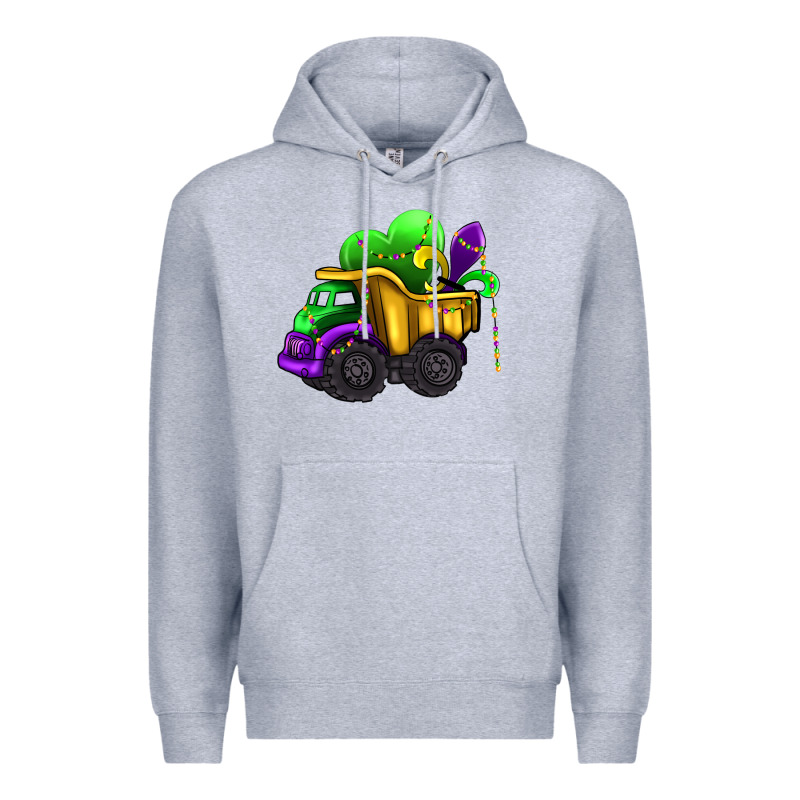 Loads Of Mardi Gras Truck Premium Hoodie by AdoDesignShop | Teevron