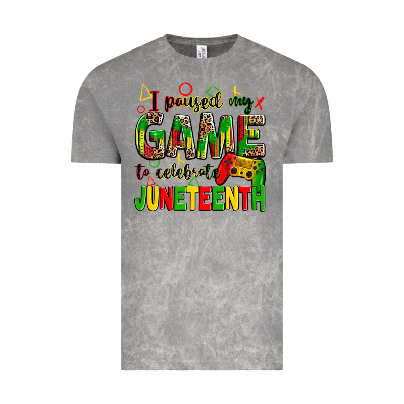 I Paused My Game To Celebrate Juneteenth Vintage Tee by Zillion Design Studio | Teevron