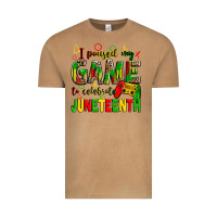 Vintage Camel i paused my game to celebrate juneteenth Vintage Tee - Zillion Design Studio