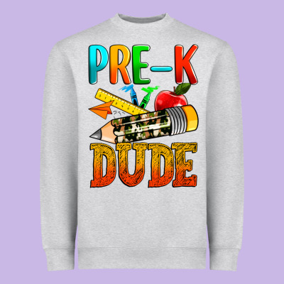 Pre K Dude Heavyweight Sweatshirt Designed By Texasbilliewilder