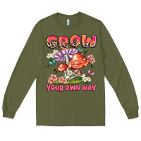 Army Green grow your own way Long Sleeve Tee - JahusDesignShop