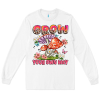 White grow your own way Long Sleeve Tee - JahusDesignShop