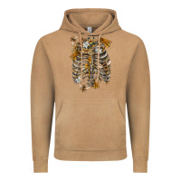 Vintage Camel Flower rib cage bees Vintage Hoodie - RanaPortraitStore