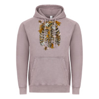 Vintage Zinc Flower rib cage bees Vintage Hoodie - RanaPortraitStore