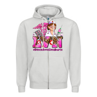 Dove Grey lvn licensed vocational nurse Zipper Hoodie - AdoDesignShop