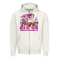 Oatmeal Heather lvn licensed vocational nurse Zipper Hoodie - AdoDesignShop