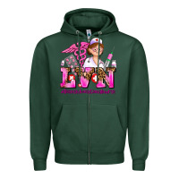 Sports Green lvn licensed vocational nurse Zipper Hoodie - AdoDesignShop