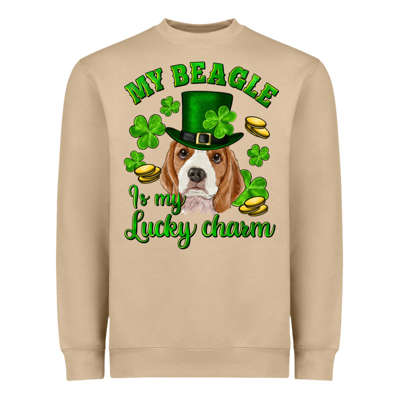 St.patrick's Day My Beagle Is My Lucky Charm Heavyweight Sweatshirt by RanaPortraitStore | Teevron