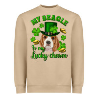 Mushroom st.patrick's day my beagle is my lucky charm Heavyweight Sweatshirt - RanaPortraitStore