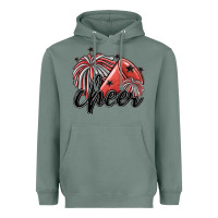Sage cheer Heavyweight Hoodie - MaliasSmallBusiness