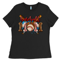Black baseball mom Ladies Tee - AdoDesignShop