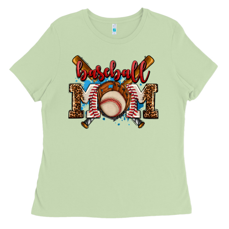 Baseball Mom Ladies Tee by AdoDesignShop | Teevron