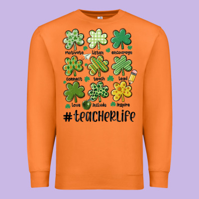 Teacher St.patrick's Premium Sweatshirt Designed By Maliassmallbusiness