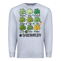 Heather Grey teacher st.patrick's Premium Sweatshirt - MaliasSmallBusiness