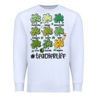 White teacher st.patrick's Premium Sweatshirt - MaliasSmallBusiness