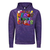 Cloud Purple not all heros wear capes Vintage Hoodie - Zillion Design Studio