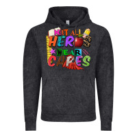 Not All Heros Wear Capes Vintage Hoodie | Teevron