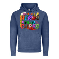 Vintage Denim not all heros wear capes Vintage Hoodie - Zillion Design Studio