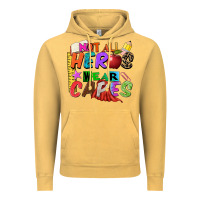 Vintage Mustard not all heros wear capes Vintage Hoodie - Zillion Design Studio