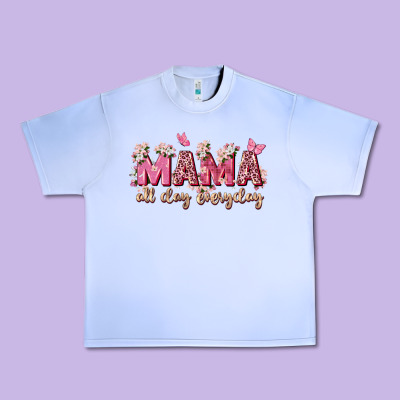 Mama All Day Everyday Urban Heavy Tee Designed By Zillion Design Studio
