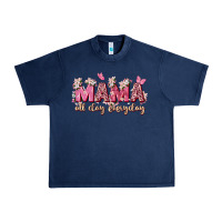 Navy mama all day everyday Urban Heavy Tee - Zillion Design Studio