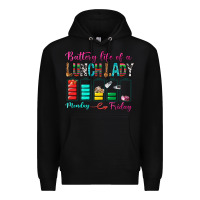 Black Battery Life Of A lunch Lady Premium Hoodie - BundleAndBundleShop