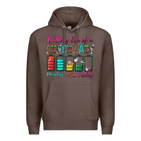 Coffee Battery Life Of A lunch Lady Premium Hoodie - BundleAndBundleShop