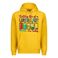 Lemon Battery Life Of A lunch Lady Premium Hoodie - BundleAndBundleShop