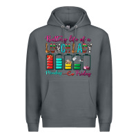 Rock Battery Life Of A lunch Lady Premium Hoodie - BundleAndBundleShop