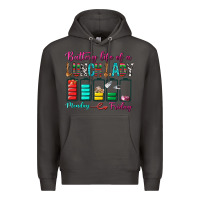Smoke Battery Life Of A lunch Lady Premium Hoodie - BundleAndBundleShop