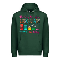 Sports Green Battery Life Of A lunch Lady Premium Hoodie - BundleAndBundleShop