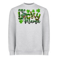 Heather Grey st. patrick's day one lucky mama Heavyweight Sweatshirt - RanaPortraitStore