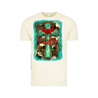 Vintage Arctic cross faith background Vintage Tee - BarkalooDesign