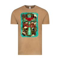 Vintage Camel cross faith background Vintage Tee - BarkalooDesign