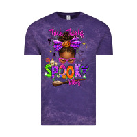 Cloud Purple Thick Thighs Spooky Vibes Vintage Tee - texasbilliewilder