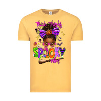 Vintage Mustard Thick Thighs Spooky Vibes Vintage Tee - texasbilliewilder